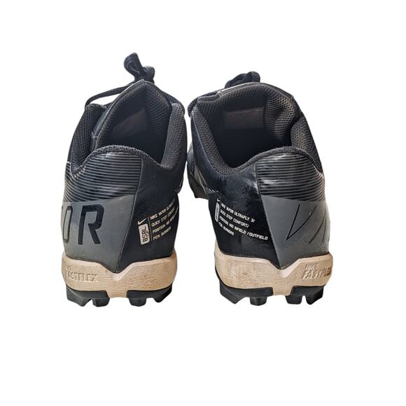 Nike Shoes Fastflex Mens Size 8.5 Black Sports Cleats Traction Turf Vapor - Picture 7 of 14